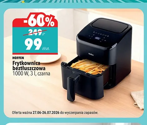 Frytkownica beztłuszczowa Hoffen promocja w Biedronka