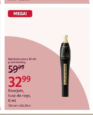 Tusz do rzęs Bourjois promocja w Rossmann