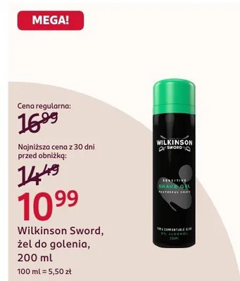 Żel do golenia promocja w Rossmann