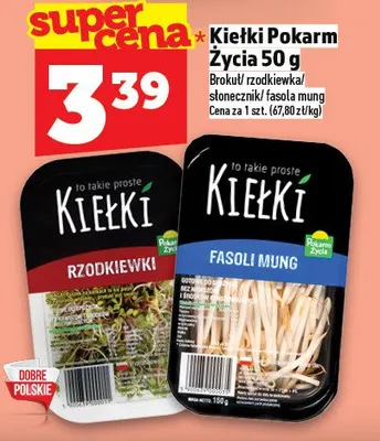 Kiełki Pokarm Życia - rzodkiewka / fasola mung promocja w TOPAZ