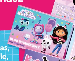 Blok rysunkowy Gabby's Dollhouse promocja w Biedronka