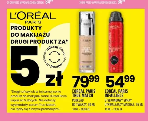 Spray utrwalający makijaż L'Oréal Paris Infallible promocja w Drogerie Natura
