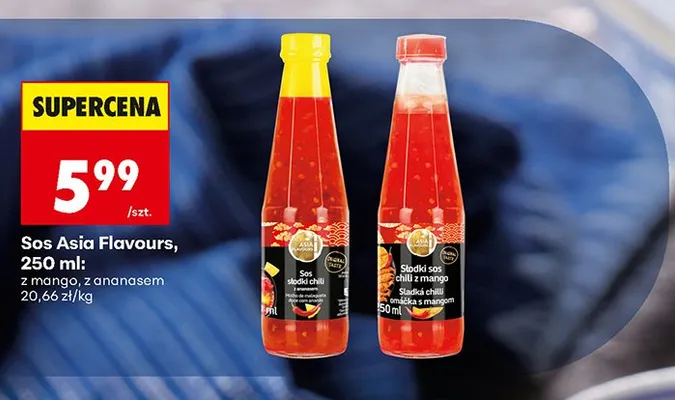 Sos słodki chili z ananasem Asia Flavours promocja w Biedronka