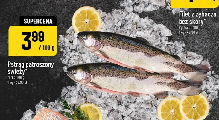 Pstrąg patroszony świeży promocja w POLOmarket