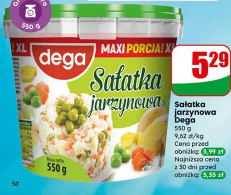 Sałatka jarzynowa promocja w Dino