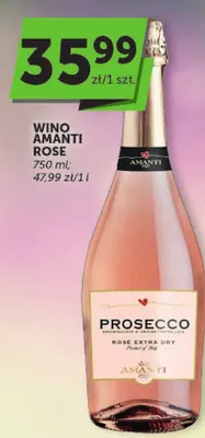 Wino Amanti rose prosecco promocja w Groszek