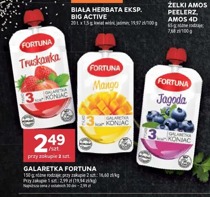 Galaretka Fortuna jagodowa promocja w Stokrotka