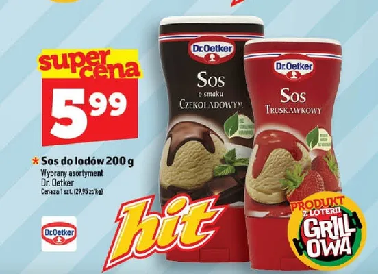 Sos do lodów o smaku czekoladowym promocja w TOPAZ