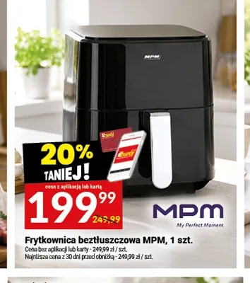 Frytkownica beztłuszczowa Mpm promocja w Twój Market