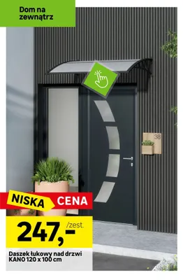 Daszek łukowy nad drzwi KANO 120x100cm promocja w Leroy Merlin