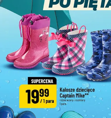 Kalosze dziecięce Captain Mike promocja w POLOmarket