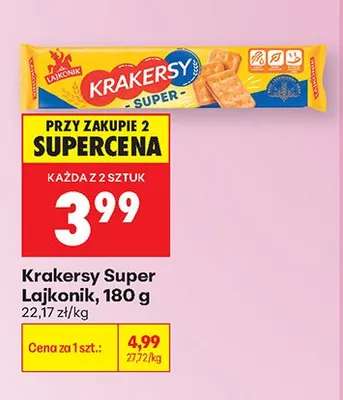 Krakersy Super Lajkonik promocja w Biedronka