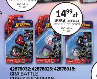 Gra BATTLE CUBES SPIDERMAN promocja w Dzień Dziecka