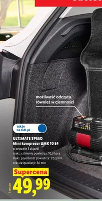 Mini kompresor ULTIMATE SPEED UMK 10 E4 promocja w Lidl