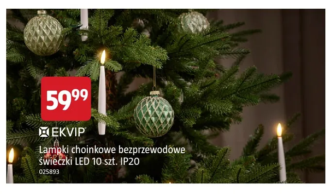 Lampki choinkowe bezprzewodowe świeczki LED 10 szt. IP20 Ekvip promocja w Jula