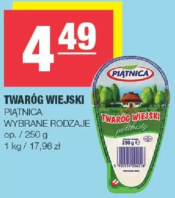 Twaróg wiejski wybrane rodzaje promocja w SPAR