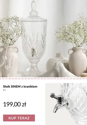 Słoik SINEM z kranikiem 3 l promocja w Homla