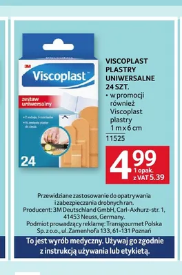 Plastry Viscoplast 1 m x 6 cm promocja w Selgros
