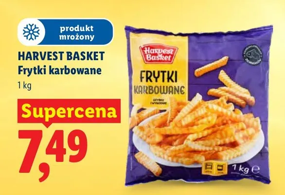 Frytki karbowane promocja w Lidl