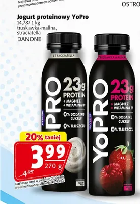 Jogurt proteinowy YoPro Danone stracciatella promocja w Prim Market