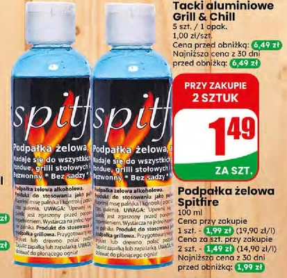 Podpałka żelowa Spitfire promocja w Dino