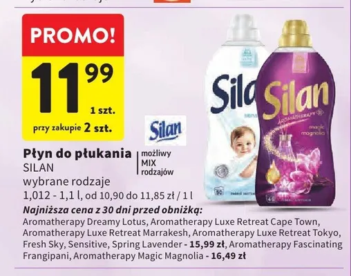 Płyn do płukania Silan Fresh Sky promocja w Intermarche