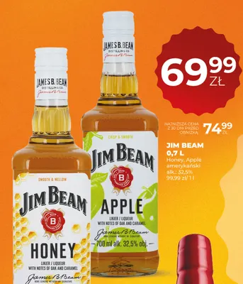 Likier Jim Beam Honey promocja w Duży Ben