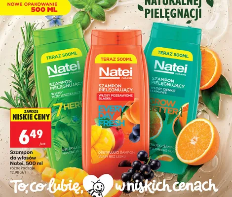 Szampon do włosów Natei Naturals 7 Herbs promocja w Biedronka