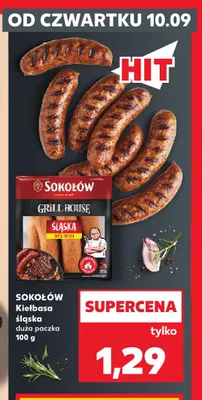 Kiełbasa śląska duża paczka Sokołów promocja w Kaufland