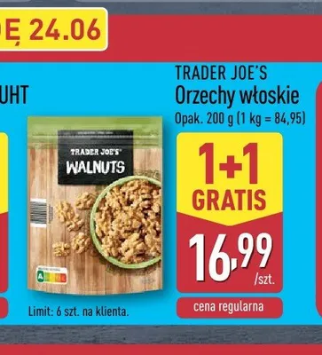 Orzechy włoskie Trader Joe's promocja w Aldi