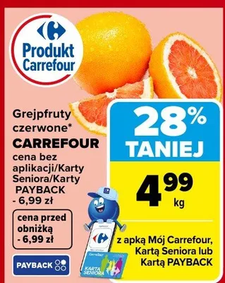 Grejpfruty czerwone promocja w Carrefour Market