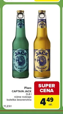 Piwo Captain Jack Blue Pineapple promocja w Carrefour Express