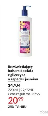 Rozświetlający balsam do ciała Avon Care z gliceryną o zapachu jaśminu promocja w AVON