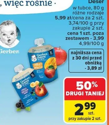 Deser w tubce promocja w Carrefour Market