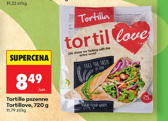 Tortille pszenne Tortillove promocja w Biedronka