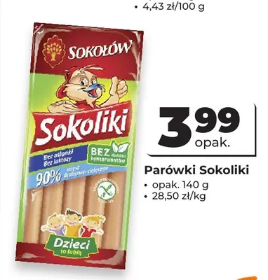 Parówki Sokoliki Sokołów promocja w Odido
