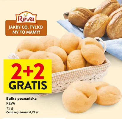 Bułka poznańska 2+2 gratis promocja w Intermarche