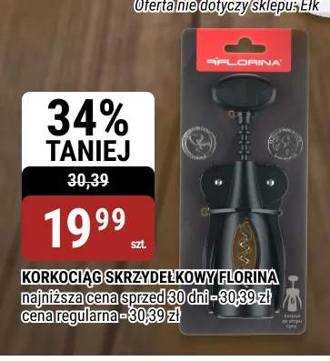 Korkociąg skrzydełkowy Florina promocja w bi1