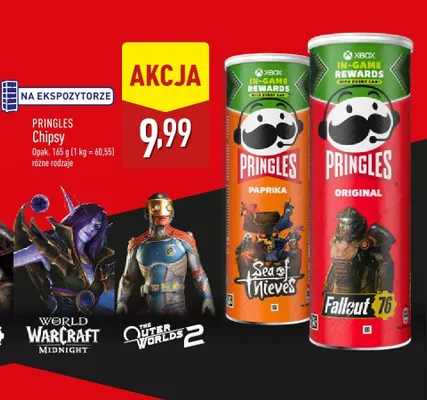 Chipsy różne rodzaje promocja w Aldi