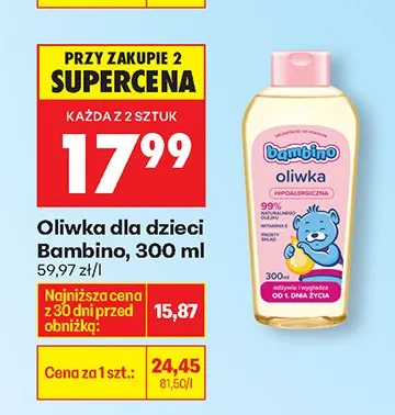 Oliwka dla dzieci promocja w Biedronka