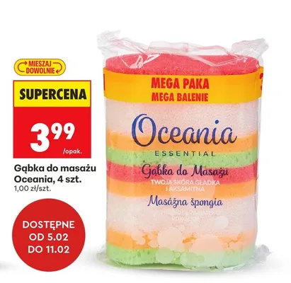 Gąbka do masażu promocja w Biedronka