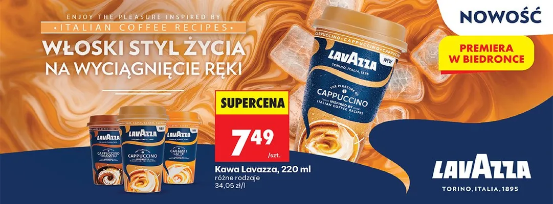 Kawa Lavazza Cappuccino promocja w Biedronka