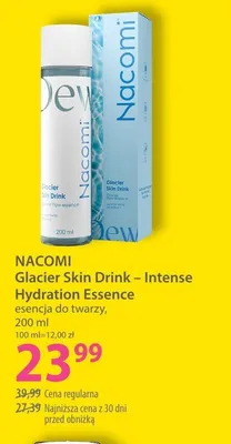 Esencja do twarzy NACOMI Glacier Skin Drink - Intense Hydration Essence promocja w Hebe