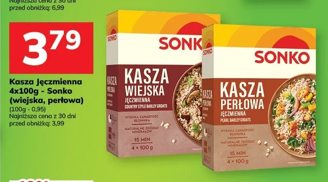 Kasza jęczmienna wiejska Sonko promocja w Hitpol