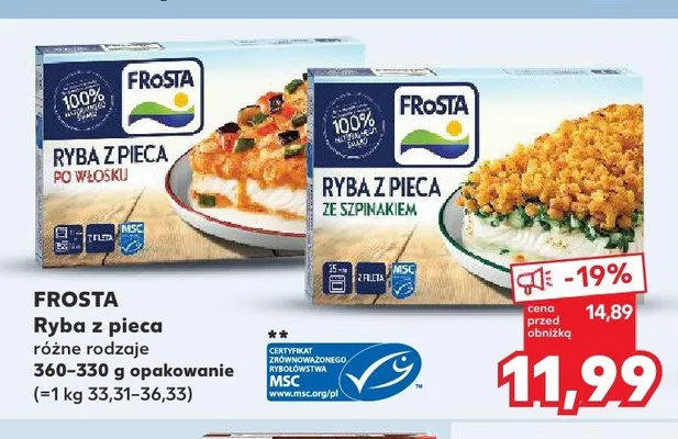 Ryba z pieca po włosku Frosta promocja w Kaufland