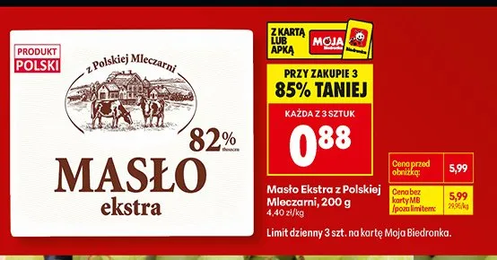 Masło ekstra promocja w Biedronka