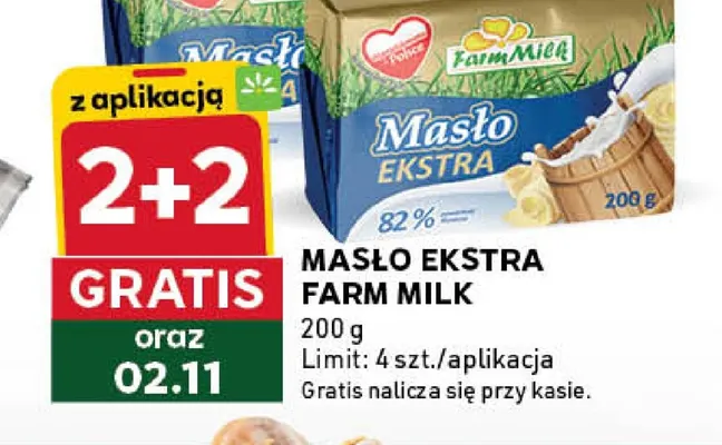 Masło ekstra Farm Milk promocja w Stokrotka