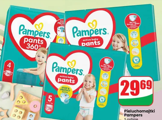 Pieluchomajtki active baby pants 4 promocja w Dino
