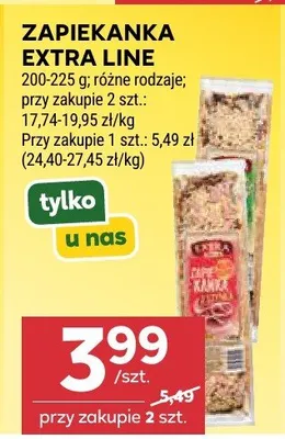 Zapiekanka extra line promocja w Stokrotka