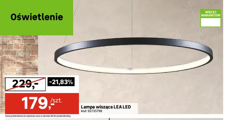 Lampa wisząca Lea LED promocja w Leroy Merlin